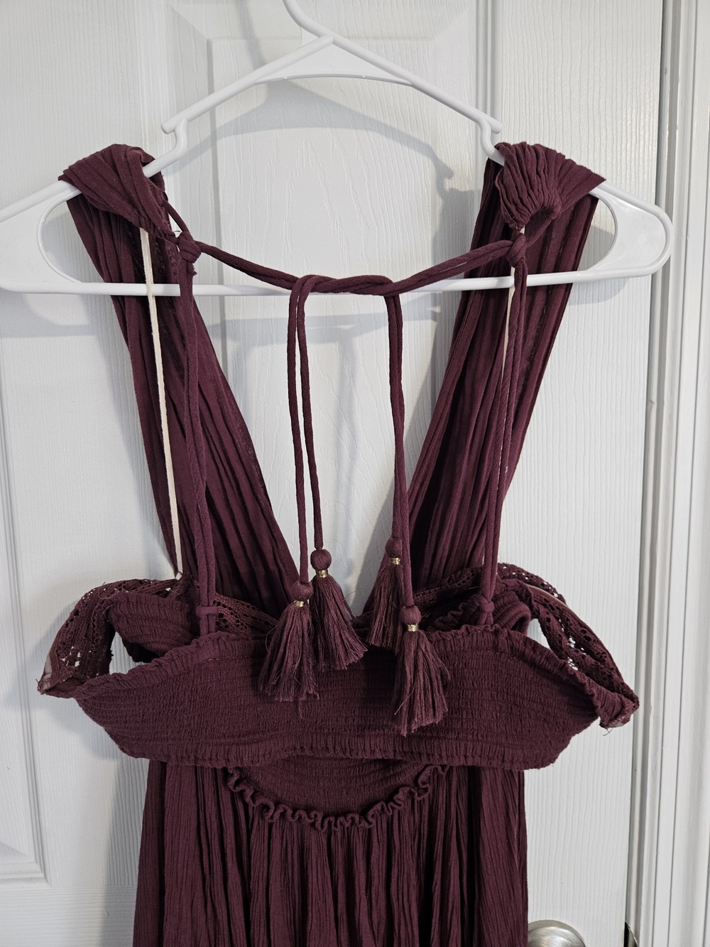 Free People Boho Tiered Maxi Dress - Plum - Picture 2 of 6